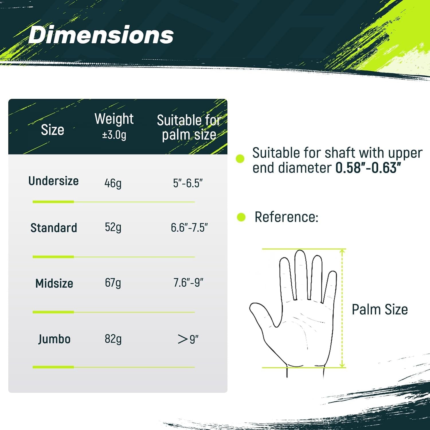 CC01 Rubber Golf Grips, 4 Colors Available, Standard/Midsize Anti-Slip Rubber Golf Club Grips